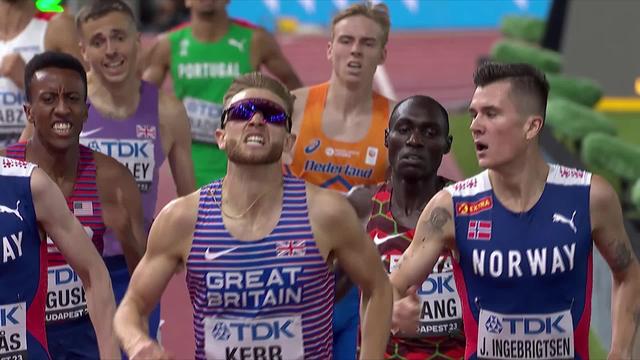 Budapest (HUN), 1500m messieurs: Josh Kerr (GBR) crée la surprise et rafle l'or devant Jakob Ingebrigtsen (NOR)