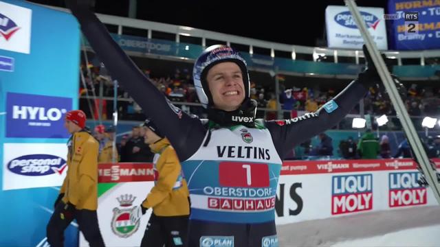 Oberstdorf (GER), grand tremplin: Andreas Wellinger (GER) s’impose chez lui