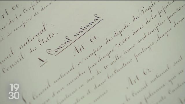 Pour célébrer ses 150 ans, la version originale de la constitution est sortie pour la première fois des archives fédérales.