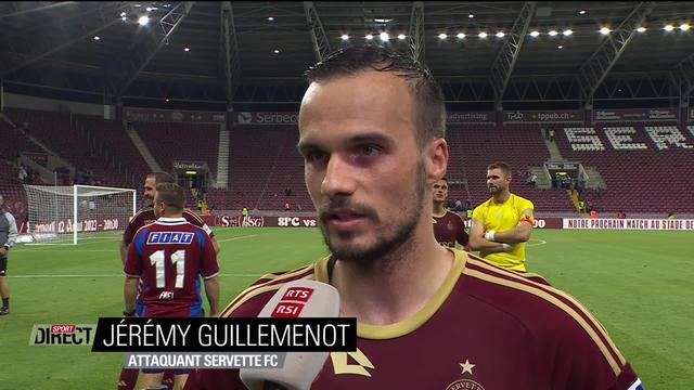 2e journée, Servette - FC Zürich (2-2): Jérémy Guillemenot à l'interview