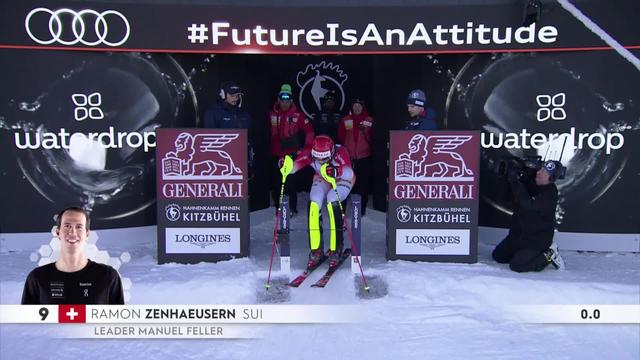 Kitzbuehel (AUT), slalom messieurs, 1re manche: Ramon Zenhaeusern (SUI)
