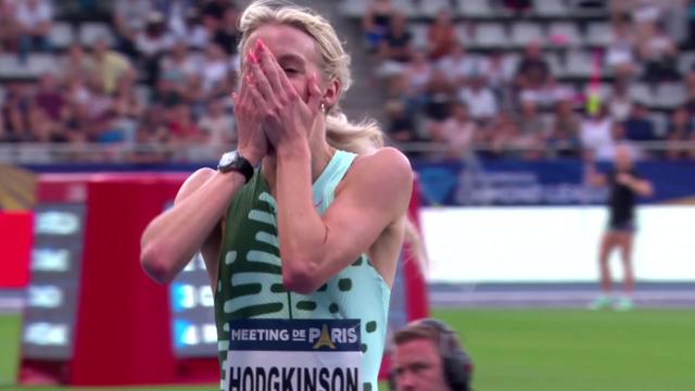 Paris (FRA), 800m dames: Keely Hodgkinson (GBR) signe le record britannique et la meilleure performance mondiale de l'année