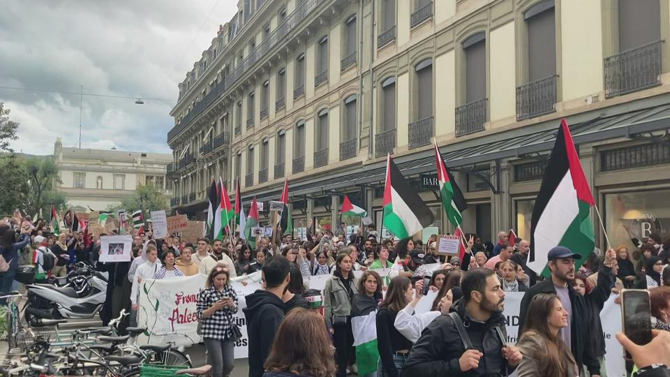 Manifestation pro-Palestine à Genève