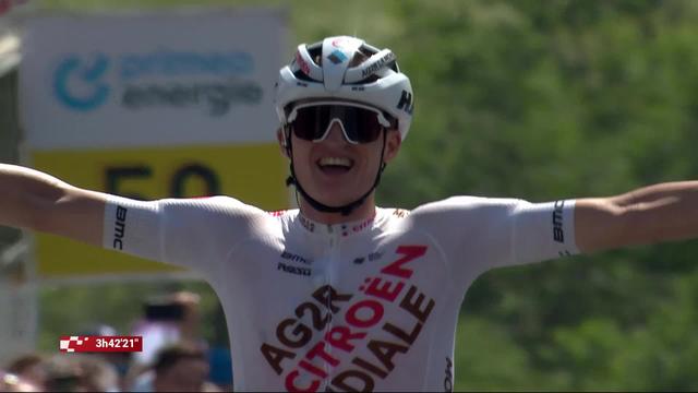 Etape 4, Monthey - Loèche-les-Bains: Felix Gall (AUT) remporte l'étape et s'empare du maillot jaune