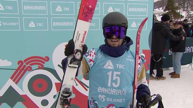 Bakuriani (GEO), ski halfpipe messieurs, qualifications: Robin Briguet (SUI) prend le 10e rang et se qualifie