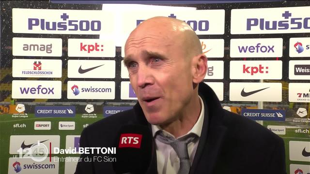 Football: la première de David Bettoni à la tête du FC Sion tourne au fiasco