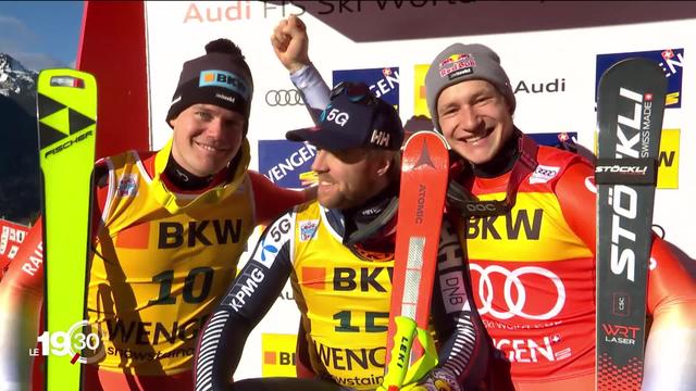 Ski alpin : le Norvégien Aleksander Aamodt Kilde a remporté le super-G de Wengen, finissant devant les Suisses Stefan Rogentin et Marco Odermatt