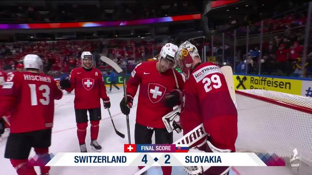 Riga (LET), Suisse - Slovaquie (4-2): La Suisse bousculée mais victorieuse pour ce 4e match