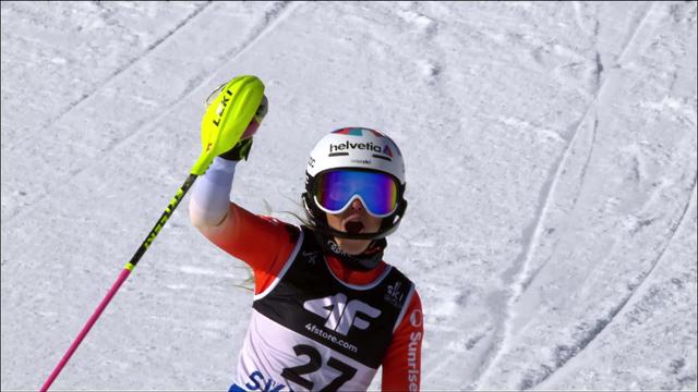 Méribel (FRA), slalom dames, 1re manche: Aline Danioth (SUI)