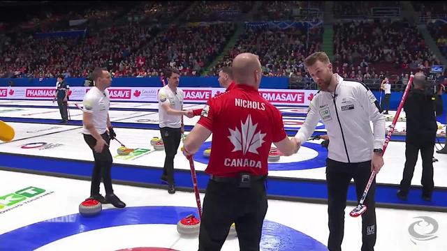 Curling, championnat du monde: Canada - Suisse (3-8)