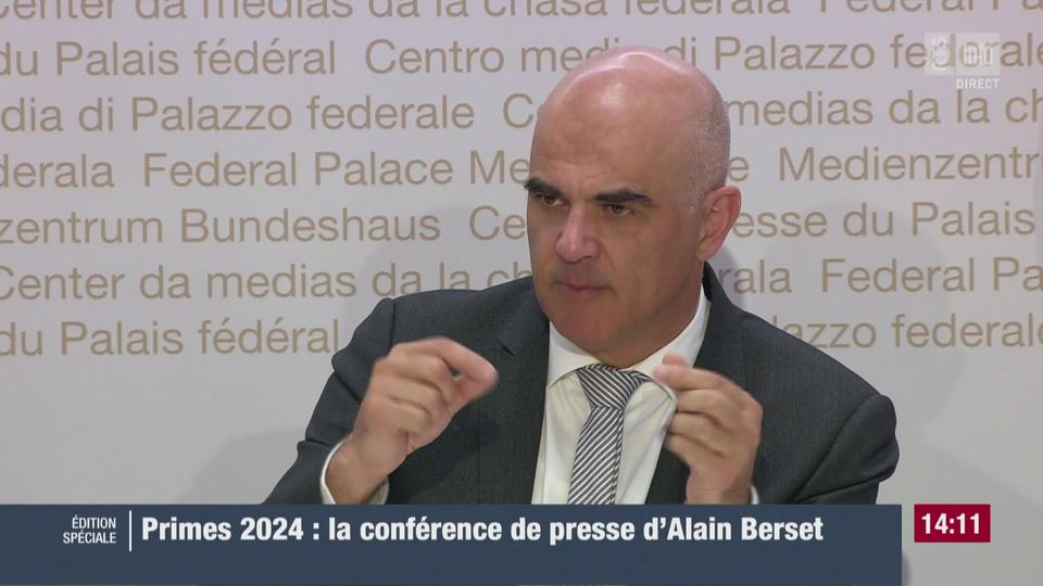 Alain Berset s'exprime sur l'impact financier des changements d'assurances