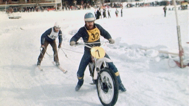 Compétition de moto ski-joring à Crans-Montana [RTS]