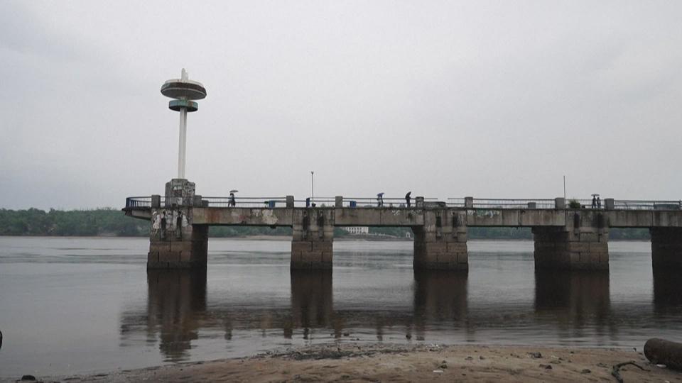 Près de Zaporijjia, le niveau de l'eau a chuté