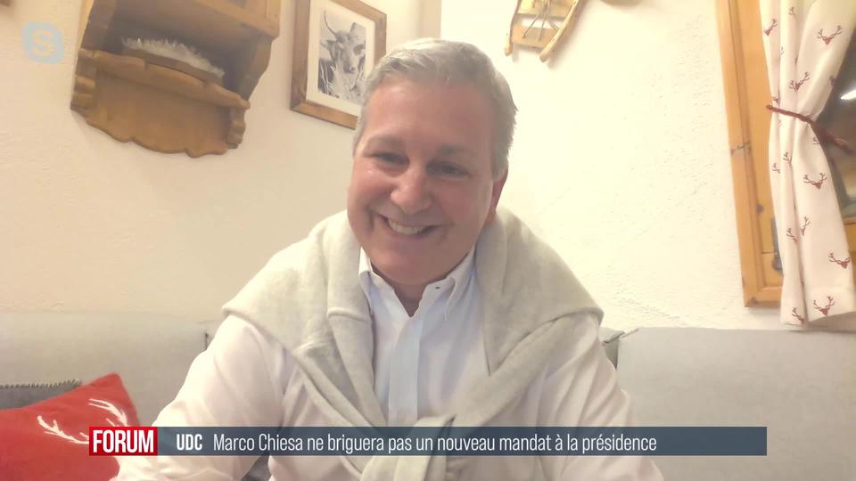 Marco Chiesa ne briguera pas un nouveau mandat à la présidence de l’UDC: interview