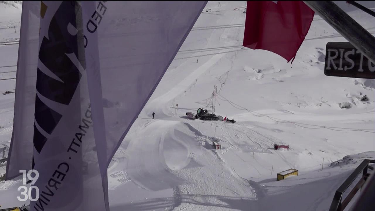 A deux semaines de la Coupe du monde de ski à Zermatt, la polémique des pelleteuses sur le glacier ne faiblit pas.