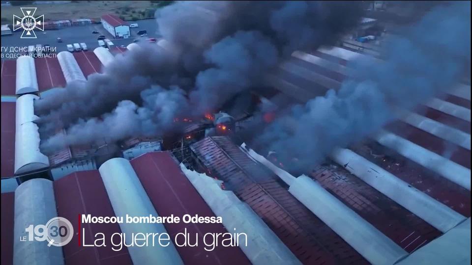 À Odessa, le plus grand port marchand de la Mer Noire a été bombardé par la Russie pour la troisième nuit consécutive