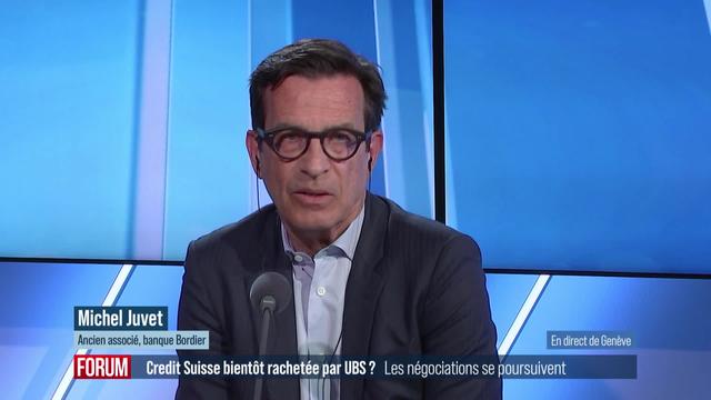 Credit Suisse va-t-elle être rachetée par UBS? Interview de Michel Juvet (vidéo)