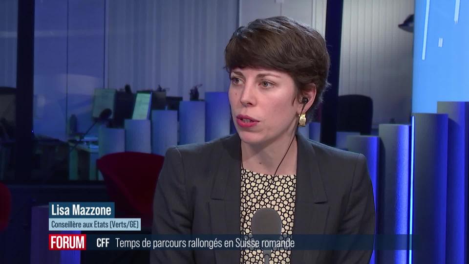 Dès 2025, les temps de parcours des trains seront rallongés en Suisse romande: interview de Lisa Mazzone