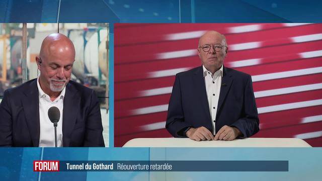 Réouverture retardée du tunnel du Gothard: interview de Vincent Ducrot