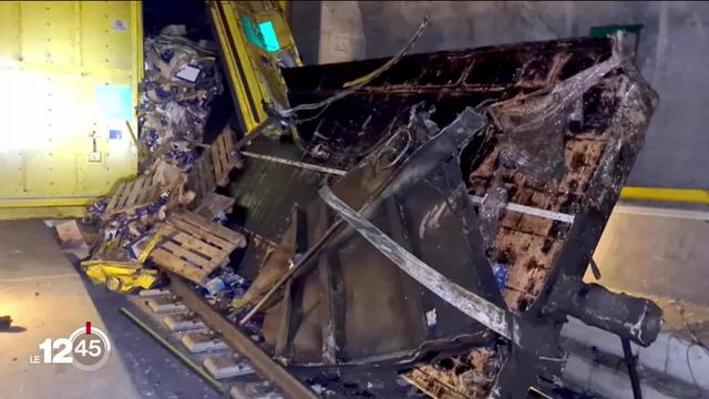 Le déraillement d'un train paralyse depuis plusieurs jours le trafic ferroviaire du tunnel du Gothard