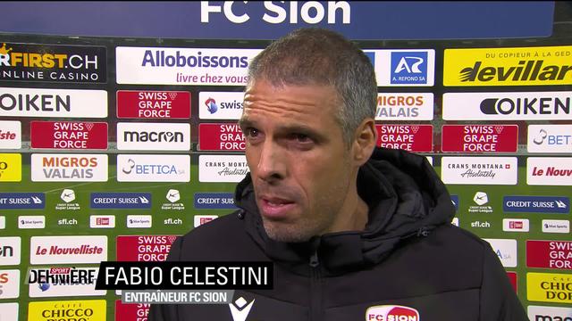 Football, Super League: Sion - St-Gall (0-4), interview de Fabio Celestini
