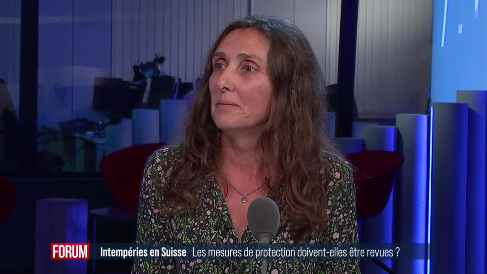 Les mesures de protection contre les intempéries en Suisse doivent-elles être revues? Interview de Stéphanie André