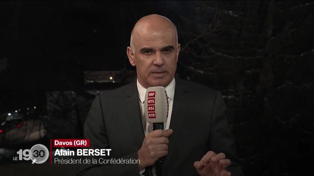 World Economic Forum: Interview d’Alain Berset, président de la Confédération helvétique. Il revient également sur le scandale des fuites qui touchent son dicastère