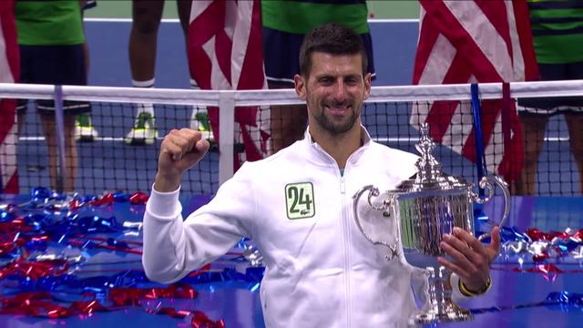 Finale, D. Medvedev - N. Djokovic (3-6; 6-7; 3-6): intraitable, le Serbe remporte son 24e titre du Grand Chelem et écrit encore un peu plus l'histoire