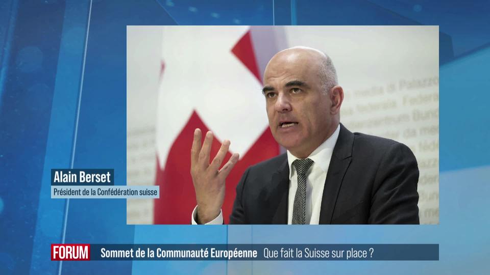 Le rôle de la Suisse au sommet de la Communauté politique européenne: interview d'Alain Berset