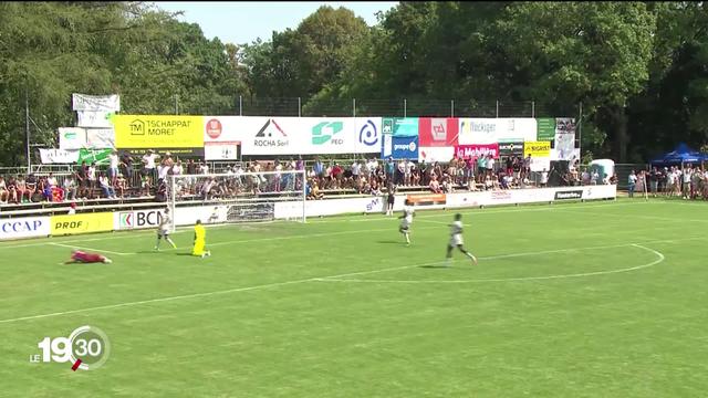 32ème de finale de la Coupe suisse de football. Saint-Blaise face au géant bâlois. Reportage