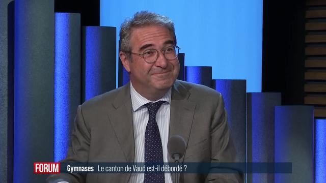 Le canton de Vaud fait face à une explosion du nombre de gymnasiens: interview de Frédéric Borloz