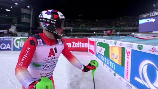 Schladming (AUT), slalom messieurs, 1re manche: Luca Aerni (SUI) 24e