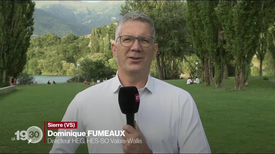 Dominique Fumeaux, directeur de la Haute École de Gestion HES-SO Valais, analyse l'impact de la canicule sur le tourisme