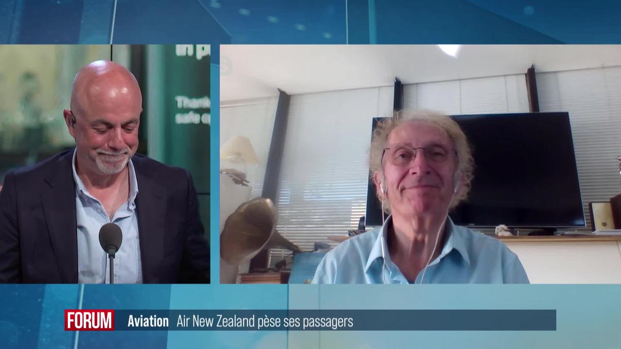 La compagnie d’aviation Air New Zealand va peser ses passagers avant l’embarquement: Interview de Gérard Feldzer