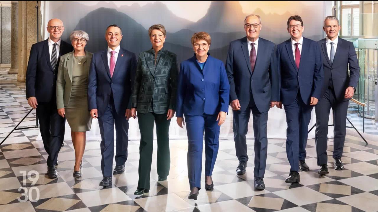 Un gouvernement en marche et des montagnes: La photo 2024 du Conseil fédéral symbolise l’optimisme, la cohésion et l’anticipation