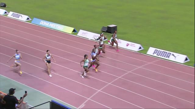 Doha (QAT), 100m dames: Sha’Carri Richardson (USA) bat le record du meeting en 10.76