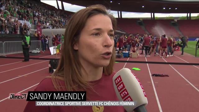 Finale, Servette Chênois – St-Gall (1-0): Sandy Mändly au micro de la RTS