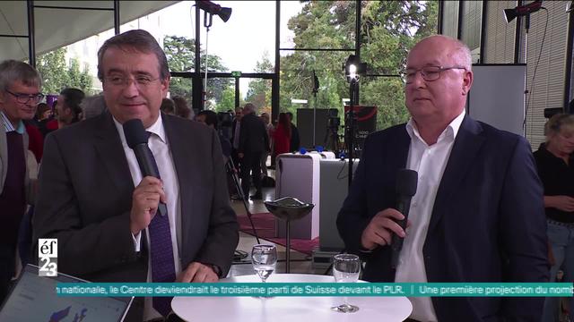 Réaction de Pierre-Yves Maillard (PS) et Pascal Broulis (PLR) aux résultats au Conseil des Etats pour le canton de Vaud.