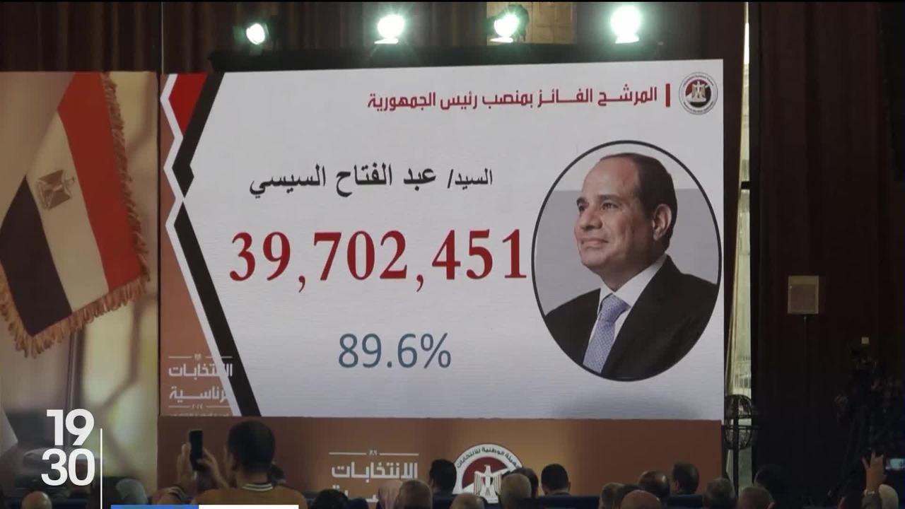 Le président égyptien Abdel Fattah al Sissi a été réélu avec près de 90% des voix pour un 3ème mandat