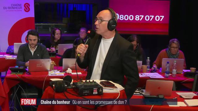 Le point sur les promesses de dons à la Chaîne du bonheur avec Jean-Marc Richard