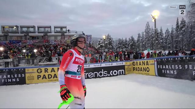 Levi (FIN), slalom dames, 2e manche: Camille Rast (SUI) 6e provisoire à 1.01 sec de la leader