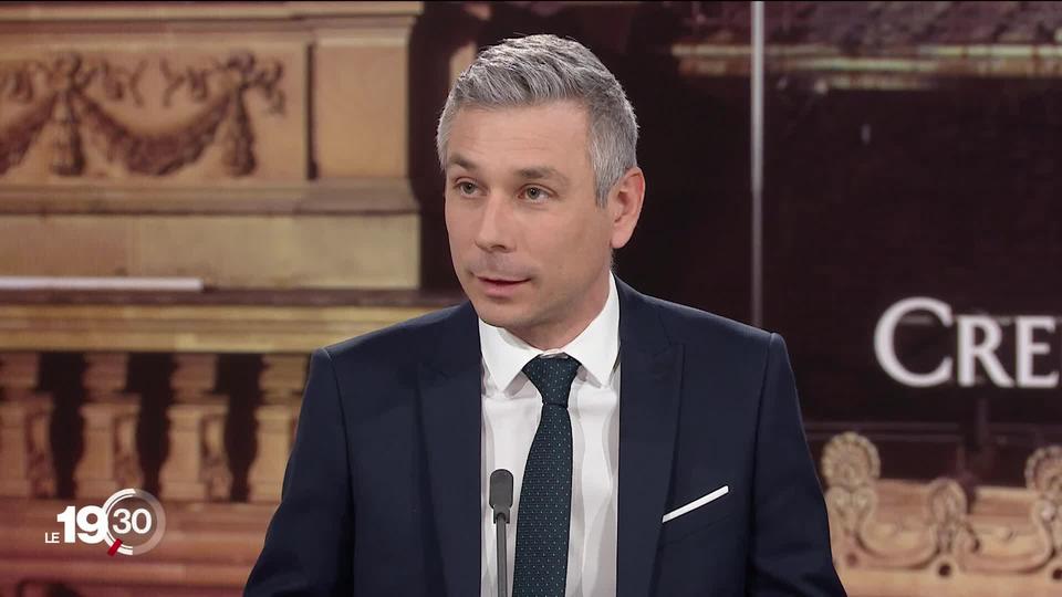 Pierre-Olivier Volet, corédacteur en chef à la rubrique Actualité de la RTS, analyse la solennelle conférence de presse du Conseil fédéral sur le rachat de Credit Suisse