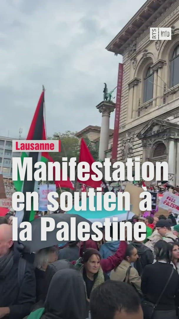 Grande manifestation pro-palestinienne à Lausanne