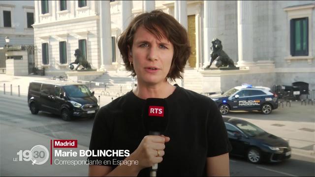 Marie Bolinches, correspondante de la RTS en Espagne, fait le point sur la situation en direct de Madrid