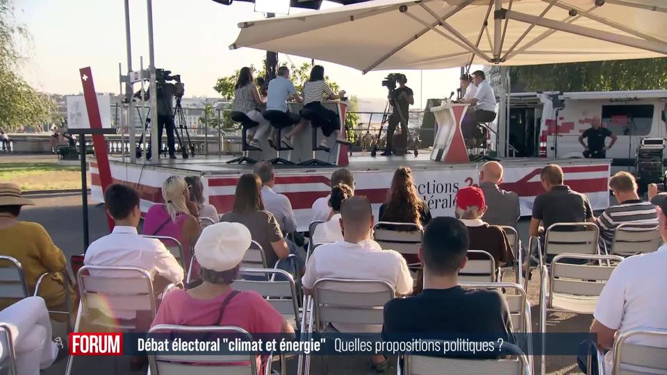 Débat électoral - Quelles propositions politiques face à l'urgence climatique?