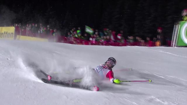 Flachau (AUT), slalom dames, 2e manche: Mélanie Meillard (SUI) éliminée