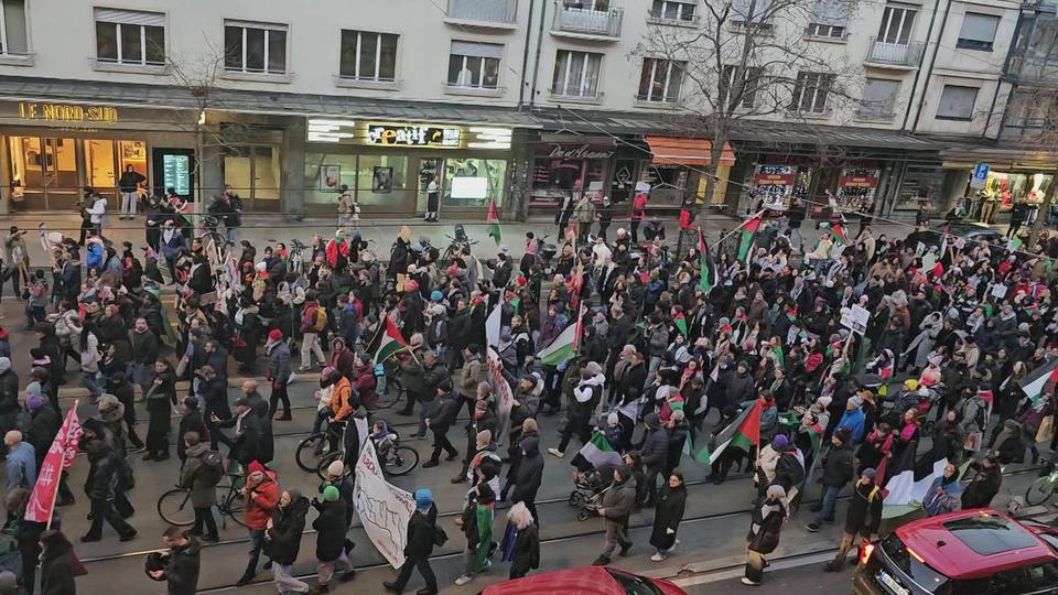 Quelque 3000 personnes ont défilé pour la Palestine à Genève