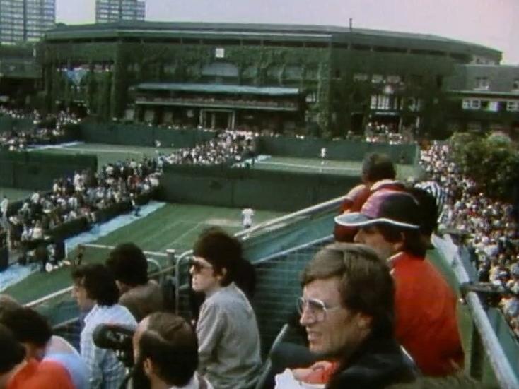 Le tournois de tennis de Wimbledon en 1980. [RTS]