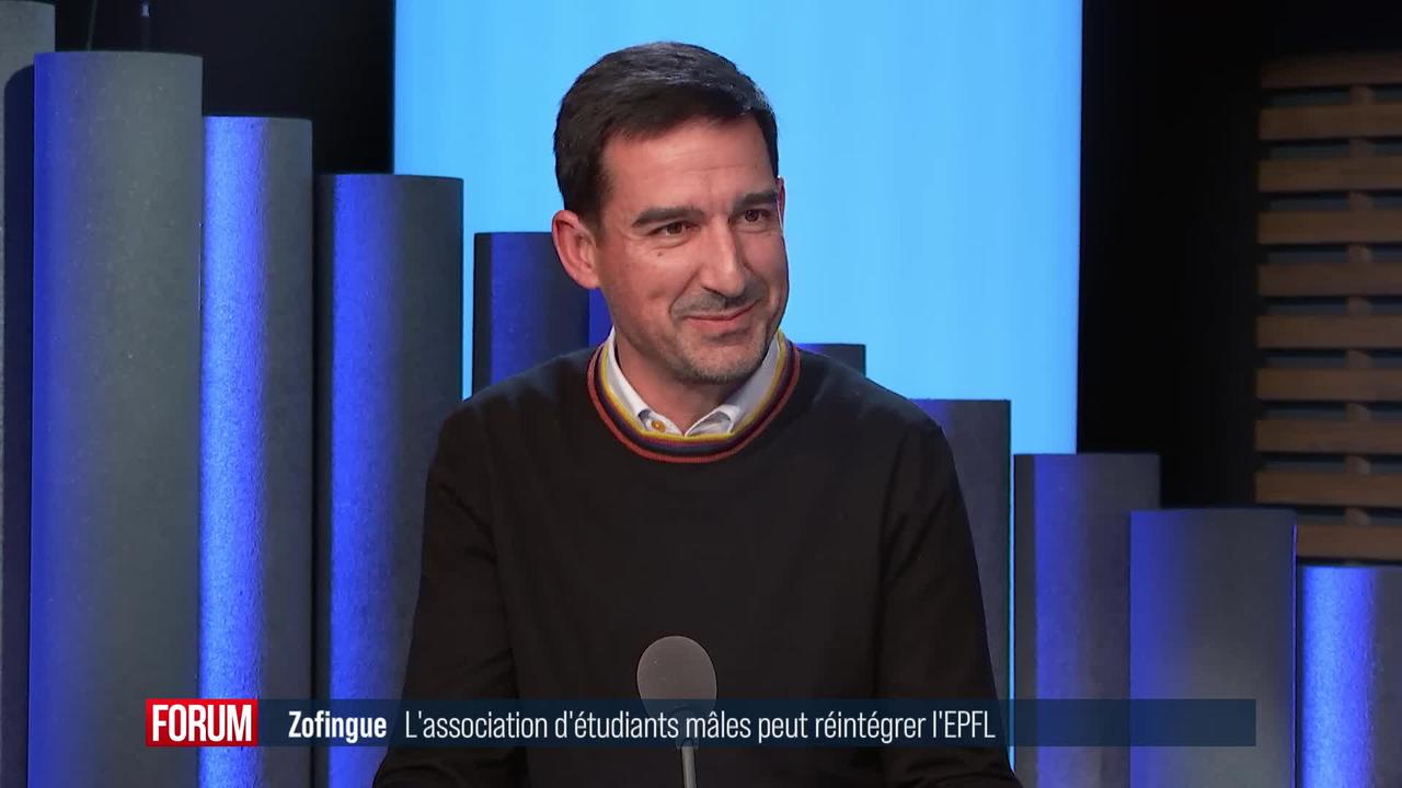 L'EPFL ne peut pas refuser le statut d'association d'étudiants à Zofingue: interview de Philippe Dal Col