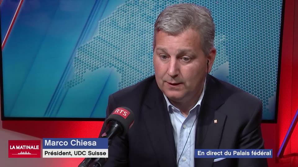 L'invité de La Matinale (vidéo) – Marco Chiesa, président de l’UDC et conseiller aux États tessinois